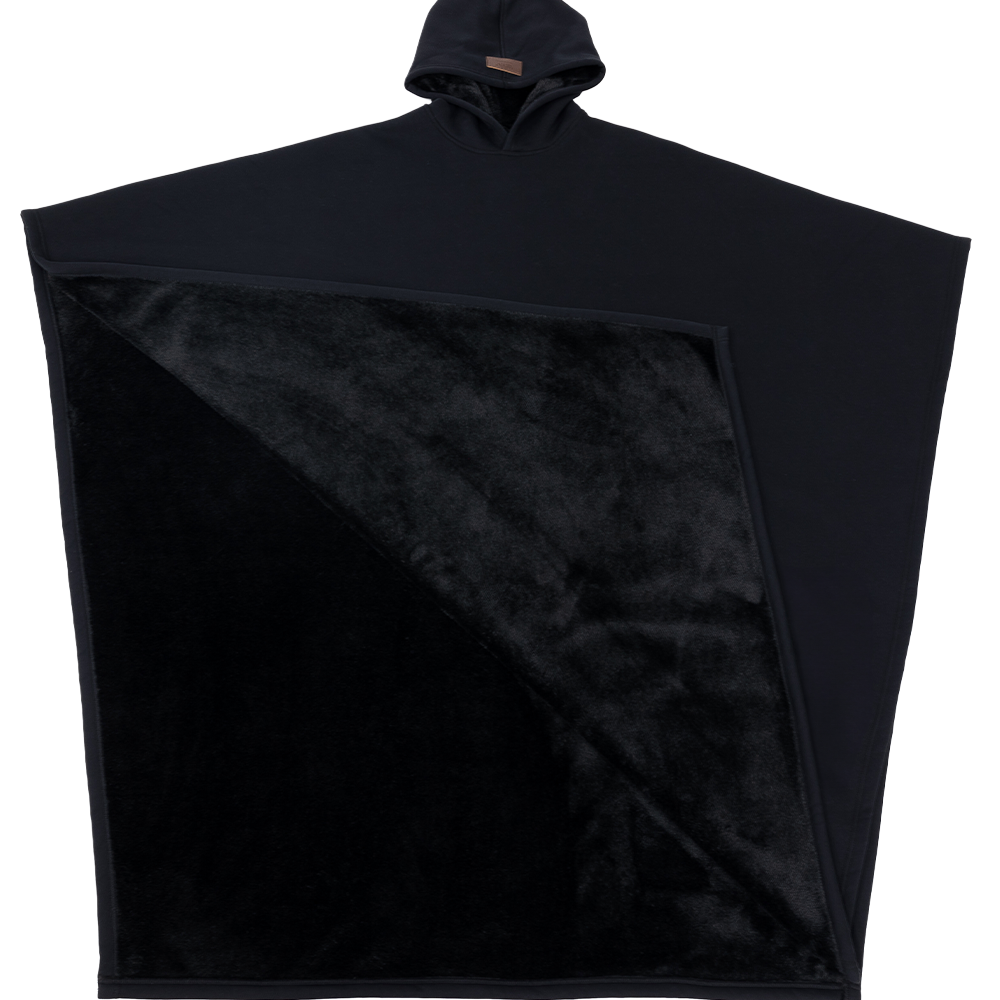 Patricia™ Luxe Fleece Poncho met Capuchon