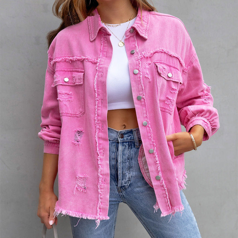 Isaura™ Dames Oversized Spijkerjack