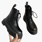 Eline | Elegante Plateauboots van Leer – Stijlvolle Schoenen met Comfort