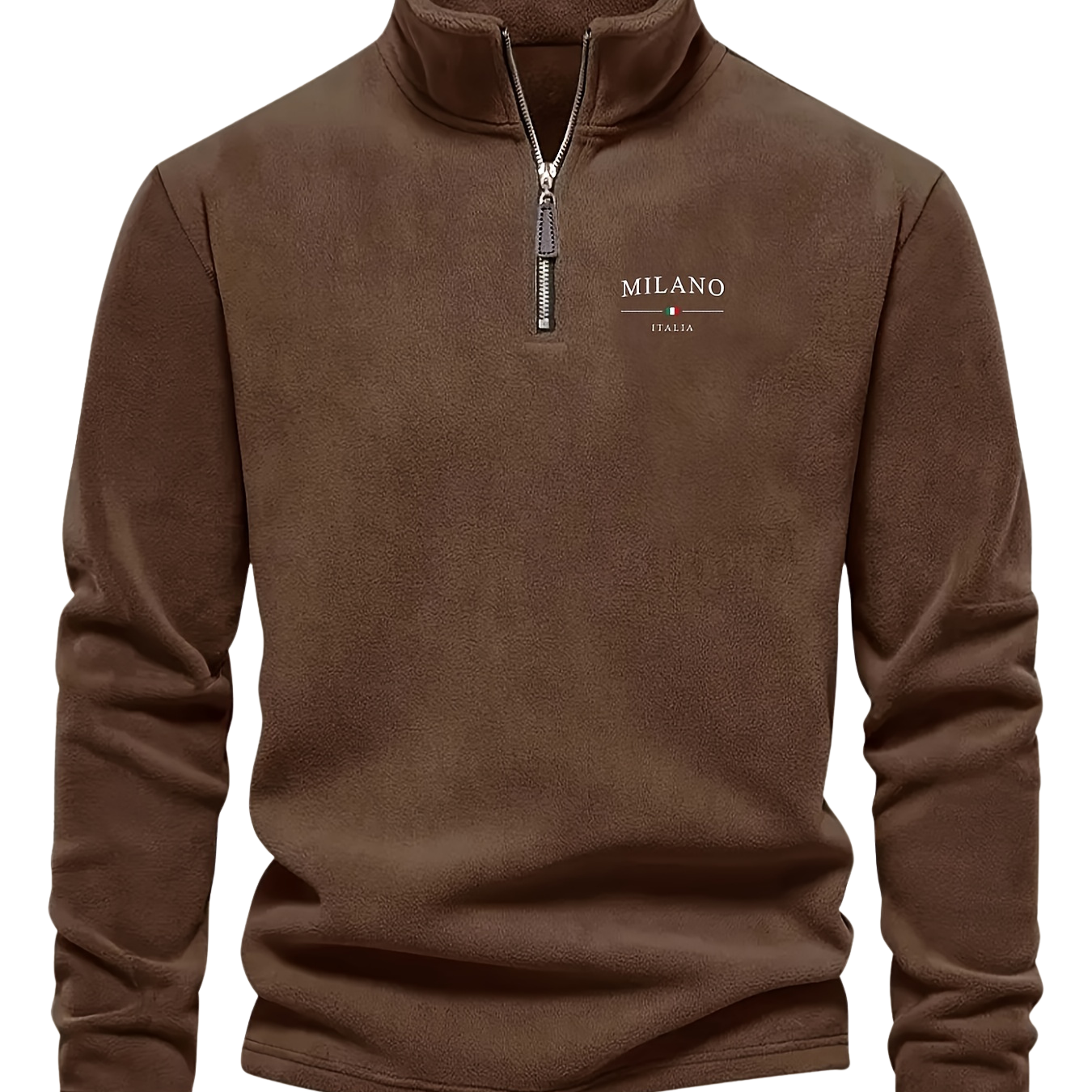 Heren Half Zip Trui Casual Warm Modern