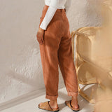 Scarlett™ Dames Casual Linnenlook Broek