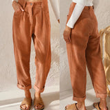 Scarlett™ Dames Casual Linnenlook Broek
