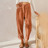 Scarlett™ Dames Casual Linnenlook Broek