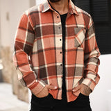 Ruben™ Geruite Overhemdjas voor Heren