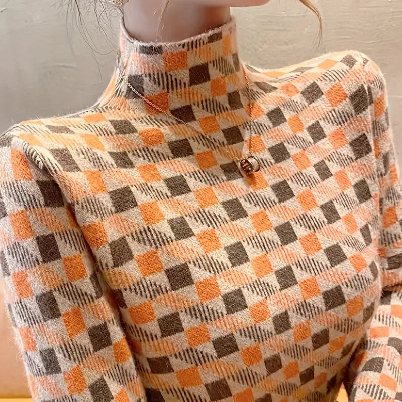 Capri | Trendy Coltrui met Geometrisch Motief