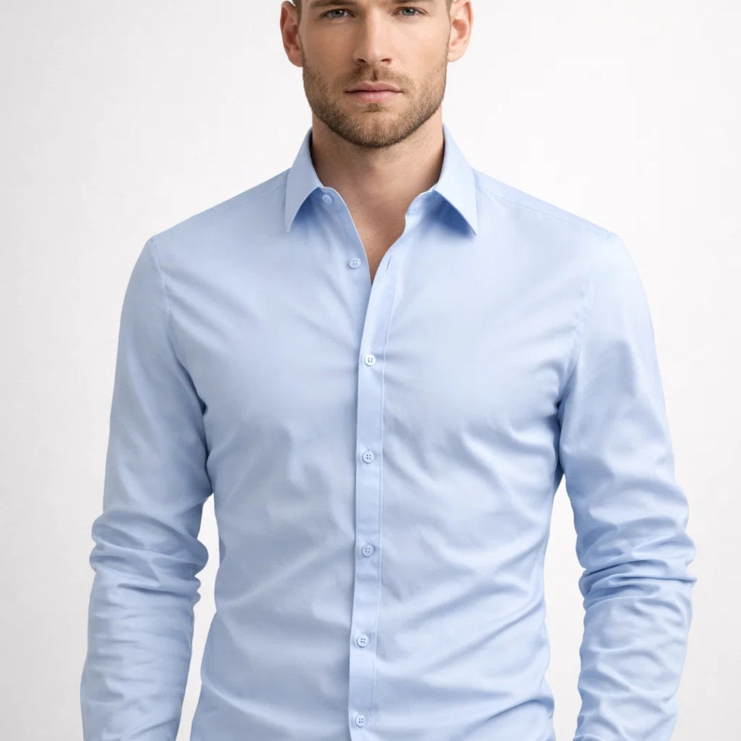 Elegant Overhemd Slim Fit Ademend Comfort