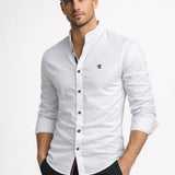 Casual Slim Fit Overhemd met Knopen voor Moderne Look
