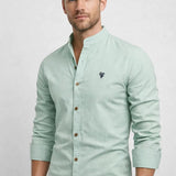 Heren Overhemd Button Down Modern Aansluitend