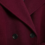 Leona | Classy burgundy lange winterjas