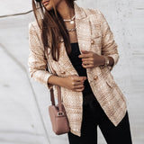 Georgiana™ Geruite Damesblazer