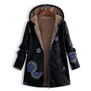 Myrthe™ Warme Fleece Jas met Boho Print