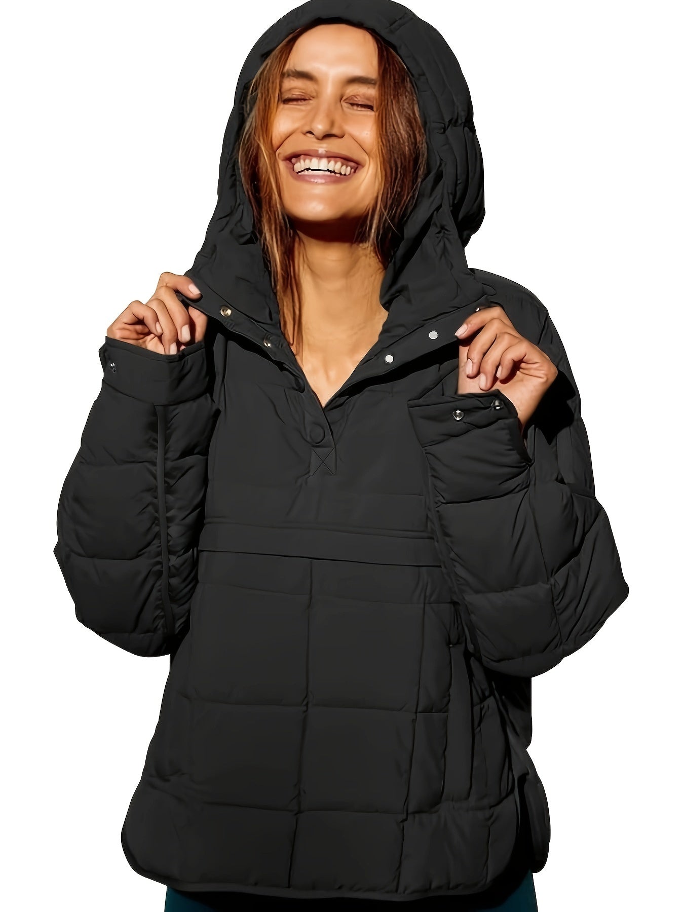 Ninthe™ Dames Gewatteerde Winterjas