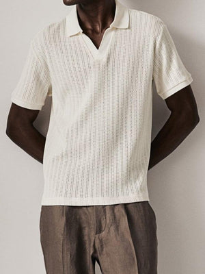 Stijlvol gebreid poloshirt voor een elegante look