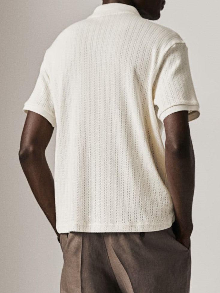 Stijlvol gebreid poloshirt voor een elegante look