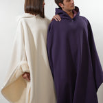 Luxe™ Fleece Poncho met Capuchon