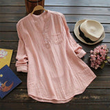 Ada™ Dames Linnenlook Tunie