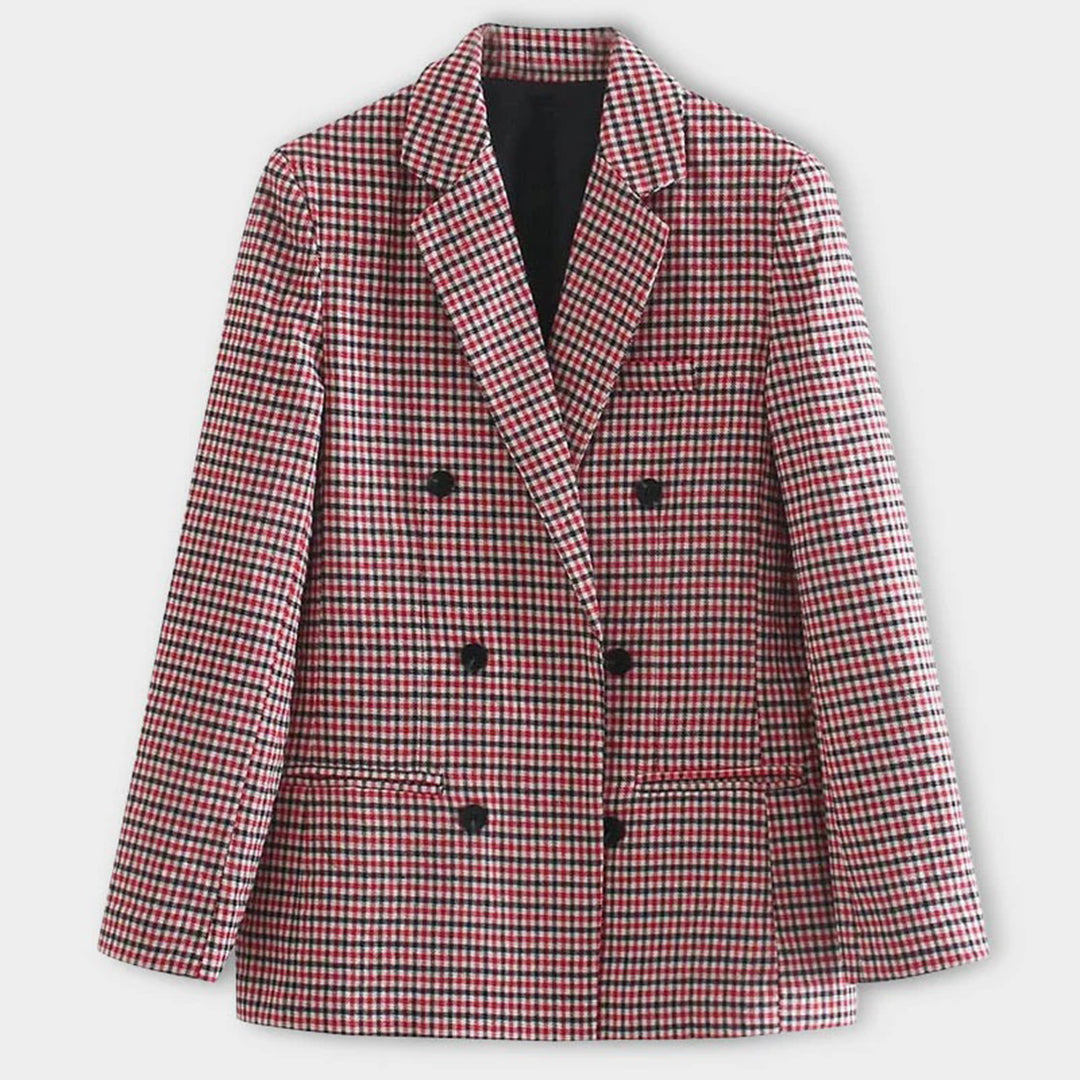 Chloe™ Dames Geruite Blazer