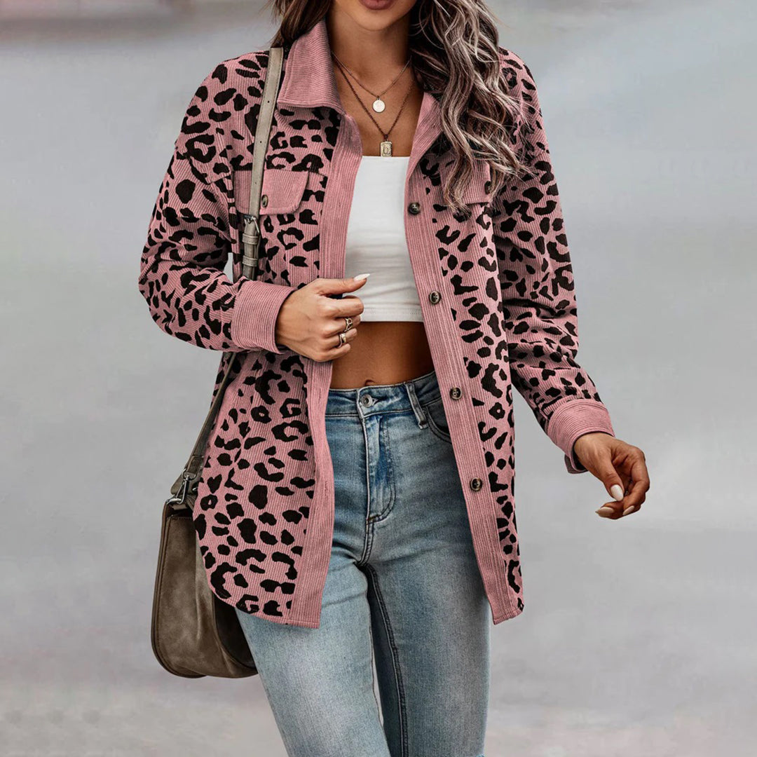 Alice™ Dames Jas met Luipaardprint