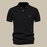 Heren Polo Fijn Gebreid Korte Mouw Elegant