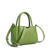 Beatrix | Stijlvolle groene leren tas met minimalistisch design