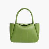 Beatrix | Stijlvolle groene leren tas met minimalistisch design