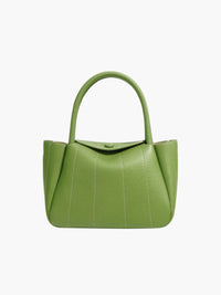 Beatrix | Stijlvolle groene leren tas met minimalistisch design
