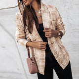 Celestine | Grofgebreide Blazer met Ruitpatroon