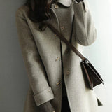 Alix™ Dames Elegante Wolmix Jas
