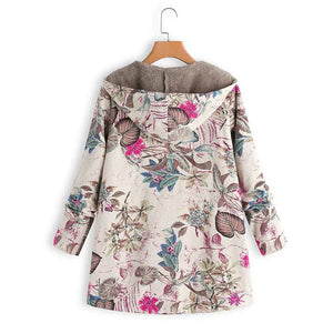 Myrthe™ Warme Fleece Jas met Boho Print