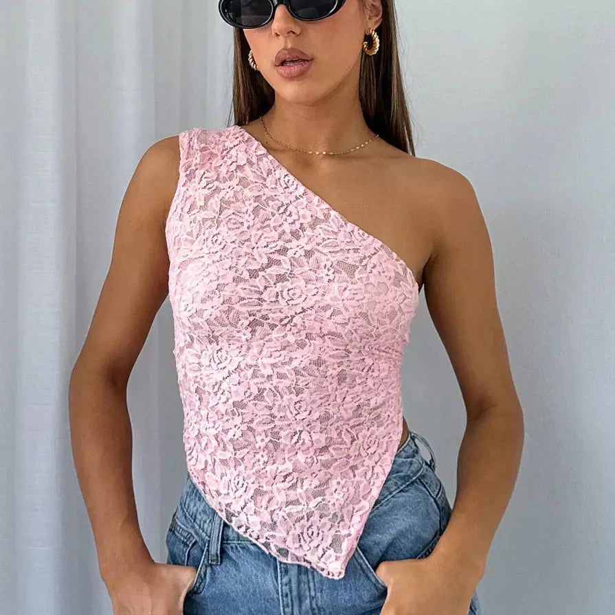 Luise | Kanttop met rugdetails