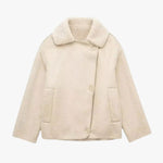 Kiara | Stijlvolle Jack met Kunstleer- en Fleece-Details