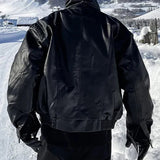 Simon™ Oversized leren herenjack