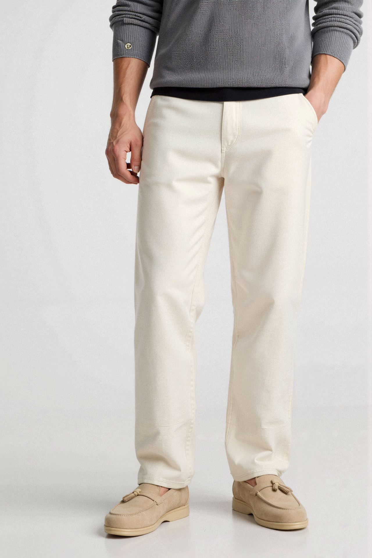 Beige Loafer met Kwasten – Elegant en Comfortabel