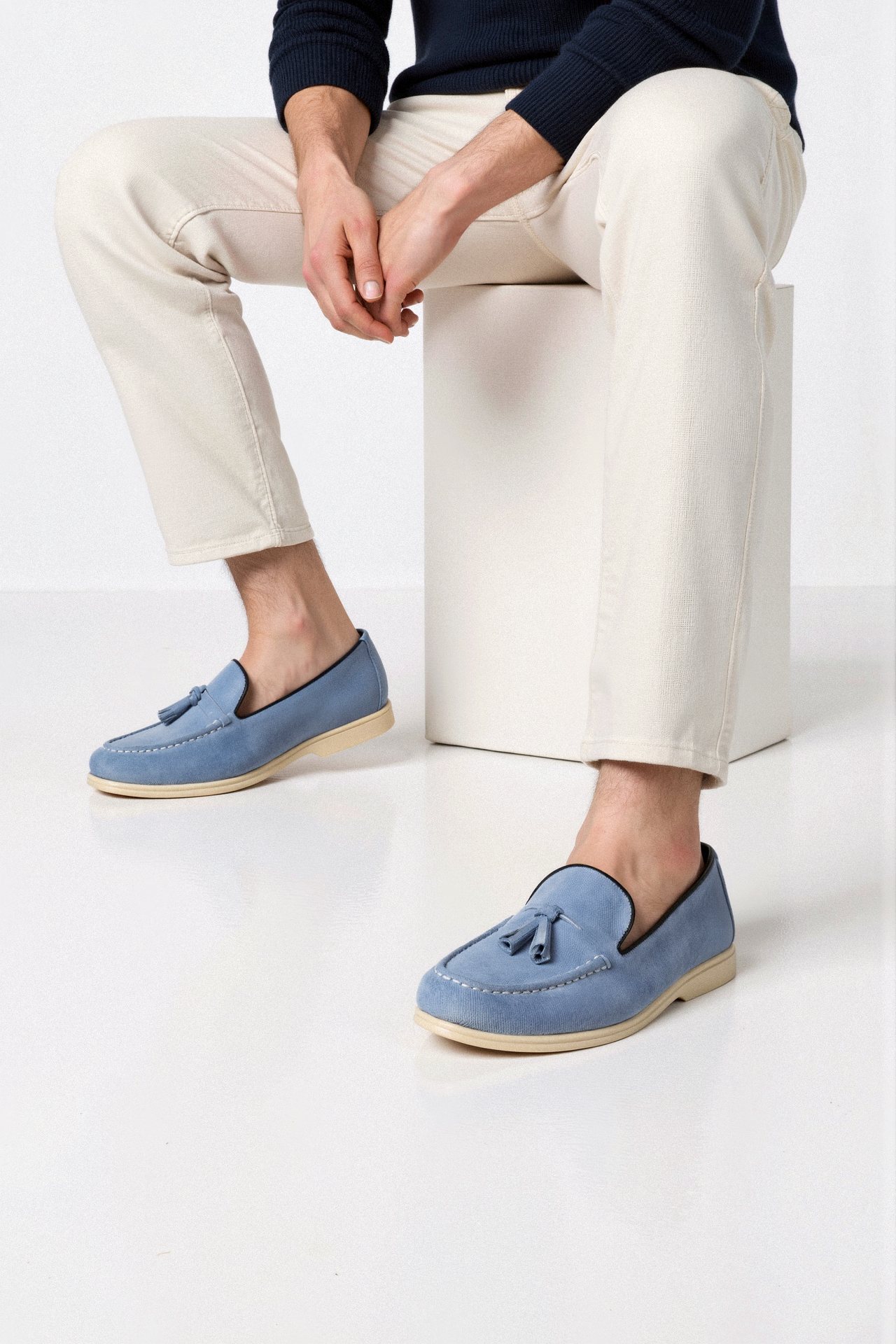 Beige Loafer met Kwasten – Elegant en Comfortabel