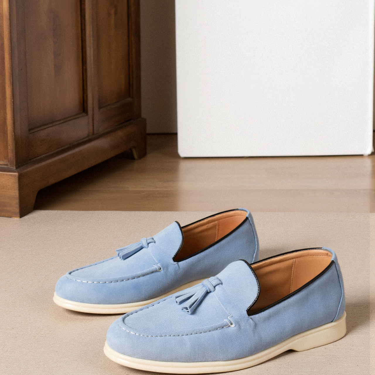 Beige Loafer met Kwasten – Elegant en Comfortabel