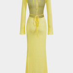 Adelheid | Glamoureuze Rugstrik Maxi-jurk – Elegantie &amp; Sensualiteit verenigd