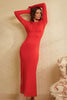 Clothilde | Elegante rugloze maxi-jurk met bloemen detail