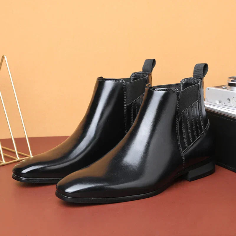 Ian™ Luxe Glanzende Chelsea Boots voor Heren