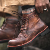 David™ Luxe Leren Herenlaarzen