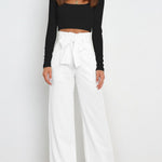 Gudrun | Elegante Stoffenbroek met Strik