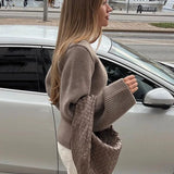 Taupe™ Gebreid Vest | Wolmix | Warm en Veelzijdig