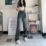 Vintage wide leg jeans dames – high waist spijkerbroek met retro look