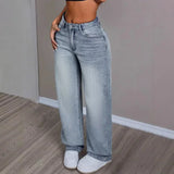 High waist wide leg jeans dames – trendy wijde spijkerbroek met hoge taille