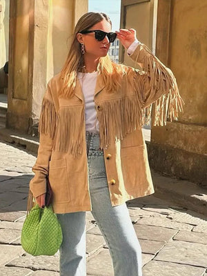 Dakota | Suède Franjejas – Boho-Chic ontmoet Westerse stijl
