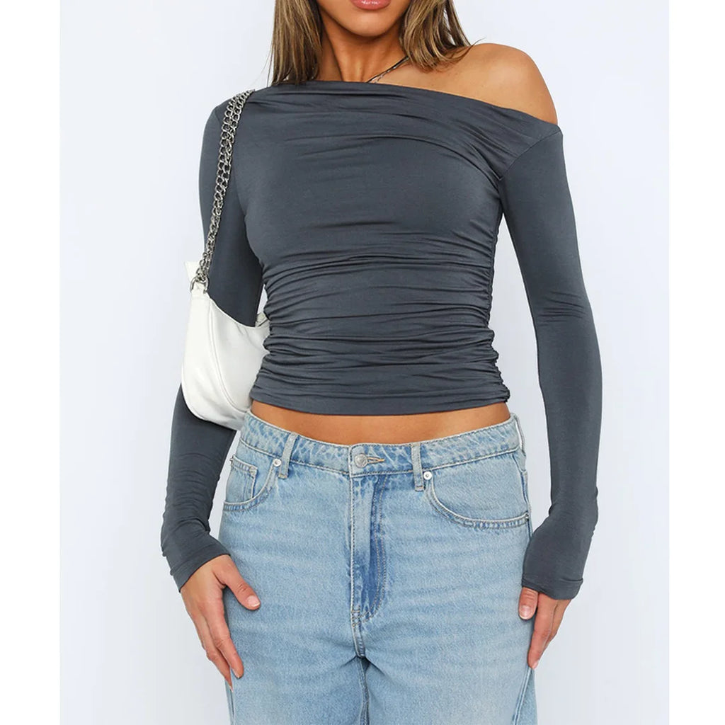 Käthe | Stijlvol Twisted Langsleeve Top voor Vrouwen