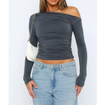 Käthe | Stijlvol Twisted Langsleeve Top voor Vrouwen