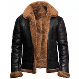 Frederik-Jan™ Heren Aviator Leren Jas