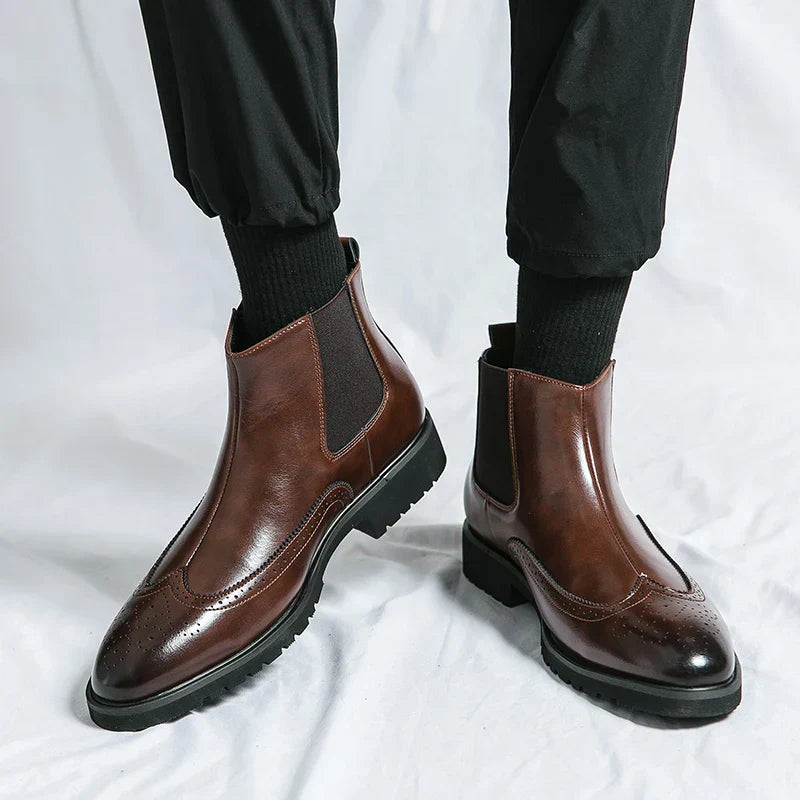 Fabian™ Glanzende Chelsea Boots voor Heren