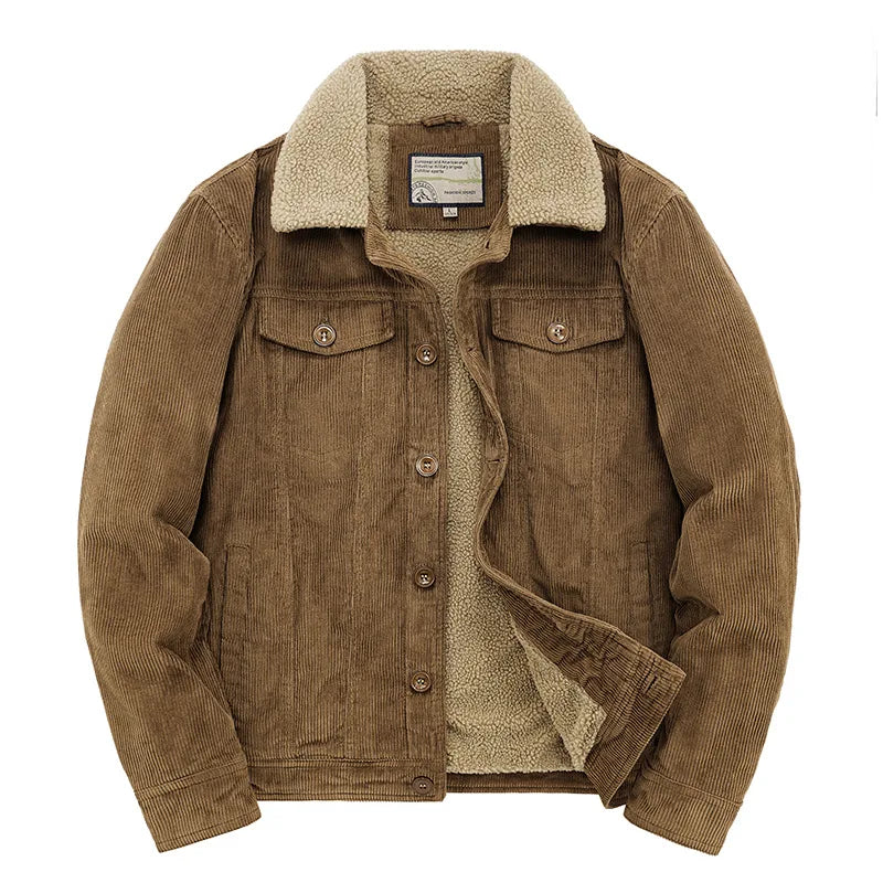 Volunboy Corduroy winterjas voor babyjongens, met sherpa-binnenvoering, fleece gevoerd, gevoerde corduroy winterjas, Kaki, 4-5 Jaar Volunboy Corduroy winterjas voor babyjongens, met sherpa-binnenvoering, fleece gevoerd, gevoerde corduroy winterjas, Kaki, 4-5 Jaar