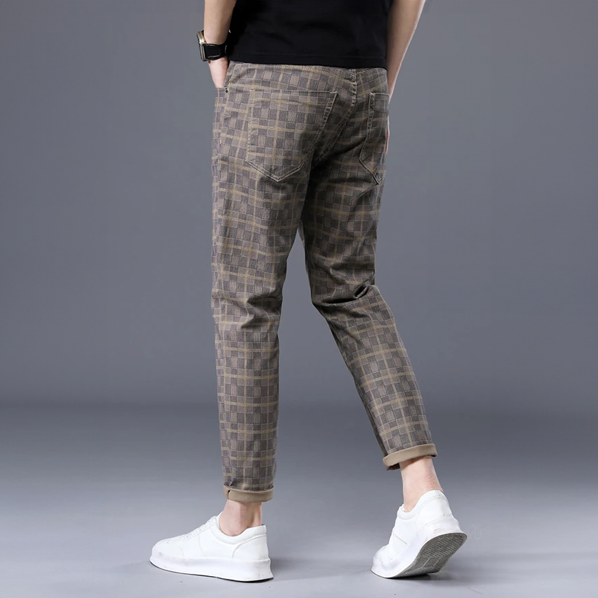 Patrick | Trendy Geruite Slim Fit Broeken voor Heren Vrijetijd & Stijlvol